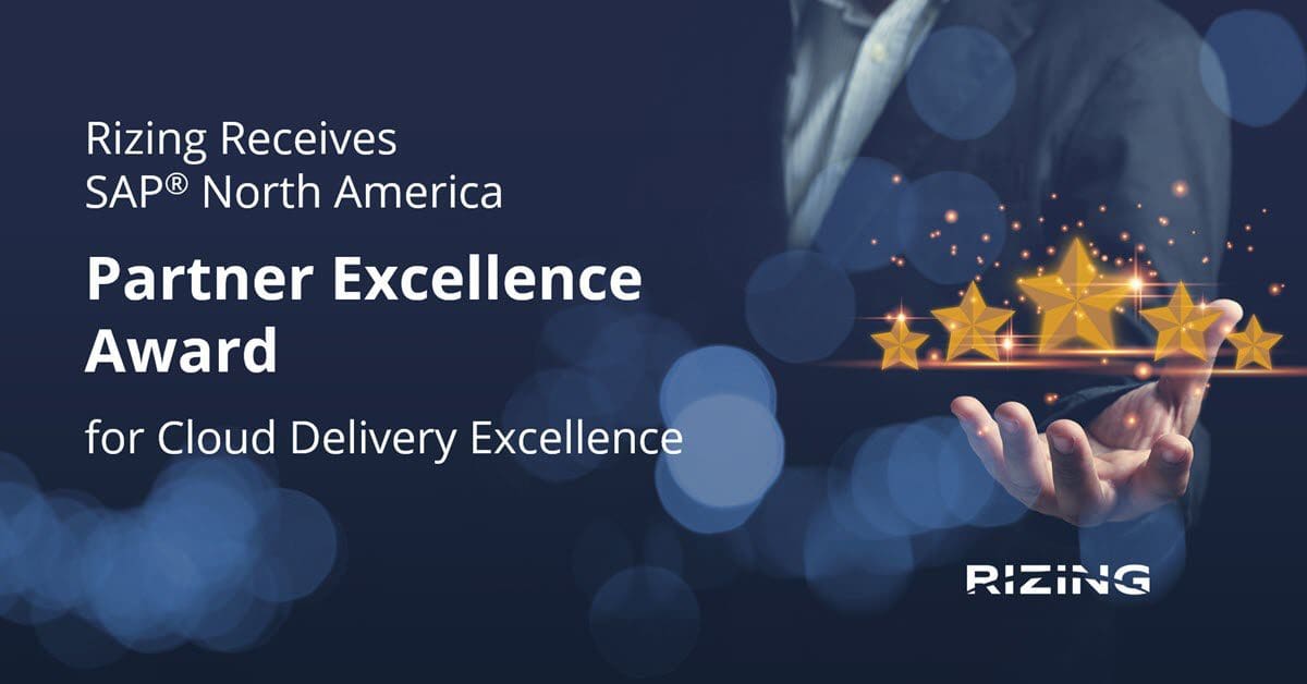 Rizing received SAP Partner Excellence Award