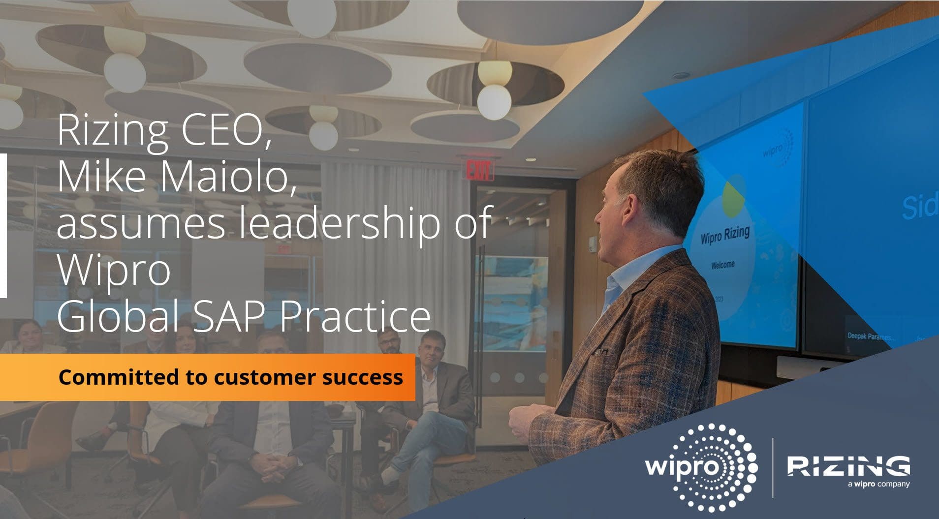 Mike Maiolo, CEO Rizing, appointed Head of Global SAP Practice at Wipro